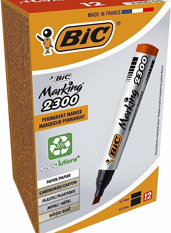 BIC 2300 PERMANENT MARKER RED BROAD