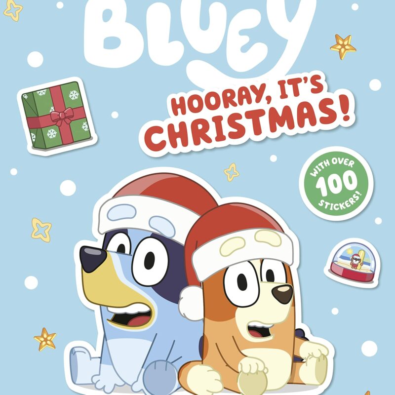 Based on the hit ABC KIDS TV show! Get into the holiday spirit with Bluey and Bingo! Write a letter to Verandah Santa, make your own Christmas labels and play with stickers. A fun-filled sticker activity book for kids of all ages. Bluey has been a phenomenal success since airing on ABC KIDS in October 2018, amassing legions of dedicated fans and hugely popular ranges of books, toys, clothes, games and more. It holds the coveted position of being the most watched program ever on ABC iView, with over 260 million plays for Series One, and is the winner of an International Emmy for Most Outstanding Children’s Programme. Bluey is an award-winning preschool show about Bluey, a blue heeler pup, and her family. Airing on ABC KIDS, the show has amassed legions of dedicated fans and hugely popular ranges of books, toys, clothes, games and more.